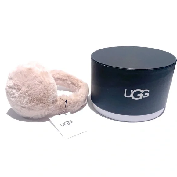 UGG | Accessories | Ugg Pink Faux Fur Ear Muffs Nwt | Poshmark display picture 2